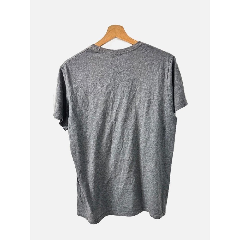 Star Wars T Shirt Mens Medium Gray Graphic Crew Neck Bold Logo - Picture 2 of 3